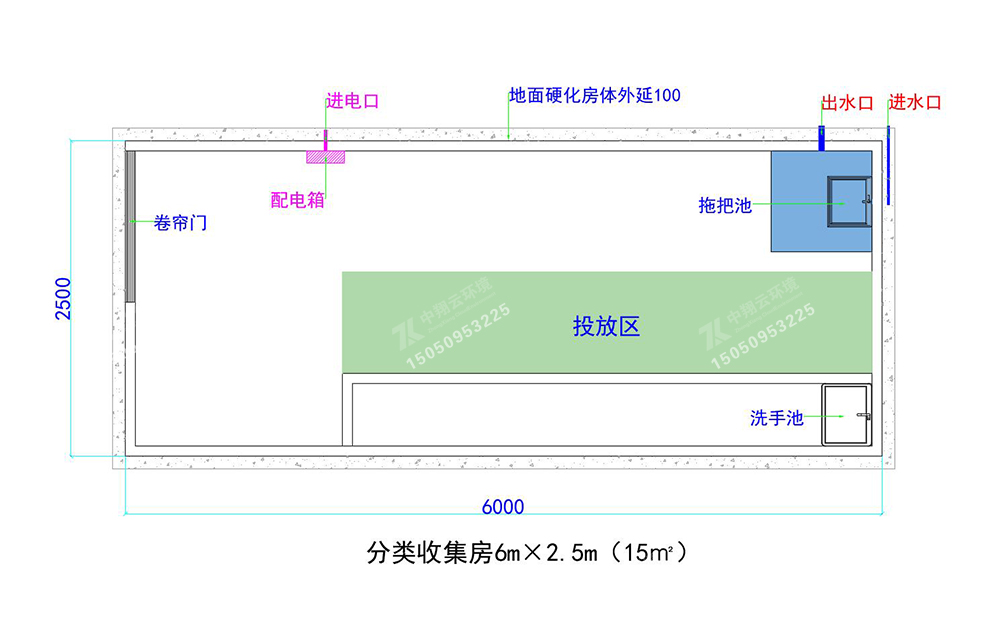 仿古垃圾分類(lèi)房F-002(圖7) 分類(lèi)收集房6m×2.5m(15㎡).jpg